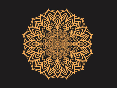 Luxury mandala background with golden decoration