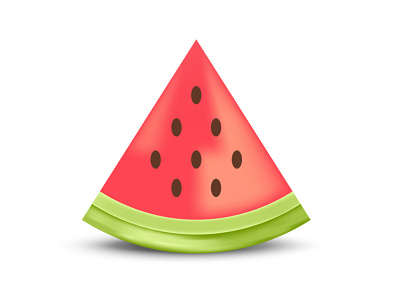 Freshly sliced watermelon vector illustration