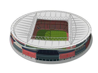 Emirates stadium image to realistic vector illustration for NFT abstract design flat graphic design illustration image to vector minimal print vector vector art