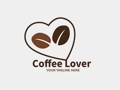 Cup of love coffee store logo for coffee store branding coffee sign design editable template flat graphic design illustration label logo logo minimal print vector