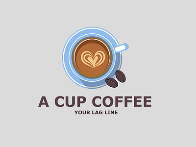 A cup coffee shop logo, coffee store logo designs vector