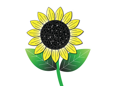 sunflower vector illustration flower flower illustration flower logo illustration print vector