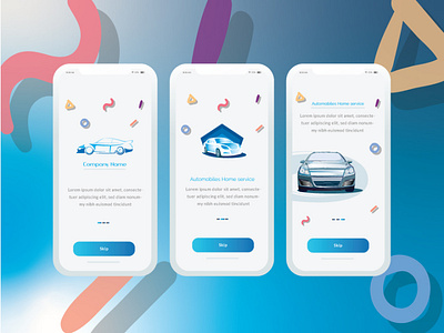 Automobiles app Splash Screen UI