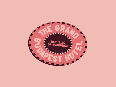 Grand Budapest Hotel Luggage Label badge cinema criterion film grand budapest hotel hotel luggage label movie sticker vintage wes anderson