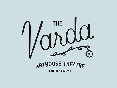 The Varda branding england lockup logo logotype movie script theatre varda
