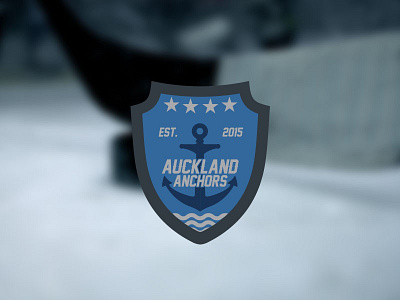Auckland Anchors Logo anchor auckland badge hockey logo