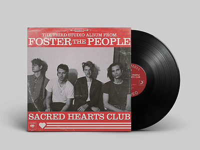Sacred Hearts Club 60s album foster the people music record shc sleeve vintage