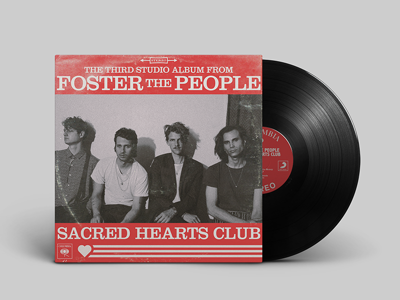 Sacred Hearts Club 60s sleeve vintage record music shc foster the people album