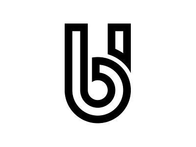 UB Monogram initial logo mark monogram monoline ub