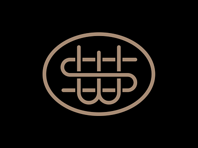 SW Monogram logo mark monogram s curve sw w ws