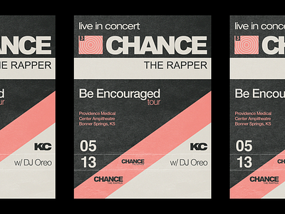 Chance The Rapper Gig Poster cassette chance the rapper concert gig poster