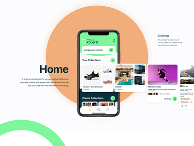 Collections home brand branding clean collect dashboard design feedback mobile products simple social ui ux