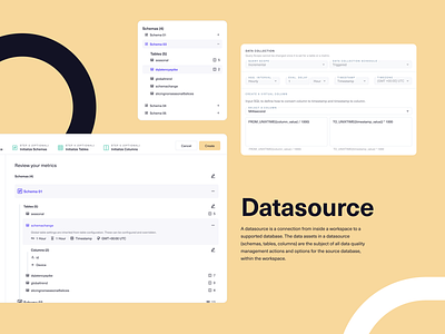 Datasource Structure clean dashboard data data quality datasource design incident manage simple structure system table ui ux