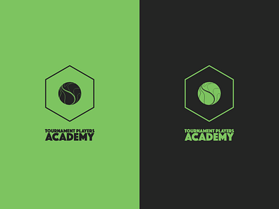 Tournament Players Academy academy earth illustrator line logo outdoors tennis vector