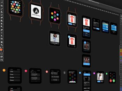 Shopping App | Apple Watch after effects app apple apple watch design shopping ui ux watch wearable