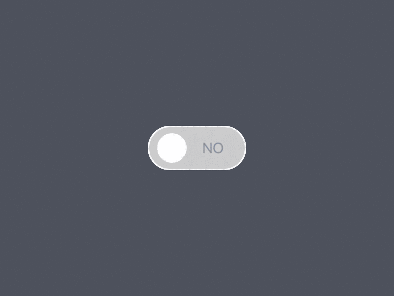 Yes | No after effects animation button gif icon motion simple slider toggle ui