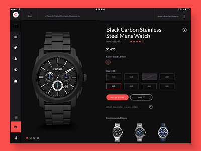 Carbon Theme app card dark flat icon product retail sale tablet theme ui ux