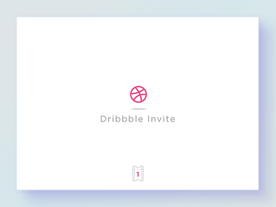 1 Invite clean design draft giveaway invitation invite prospect simple ticket ui