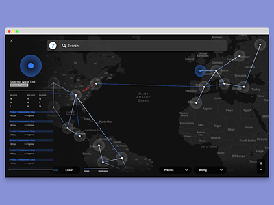Data Map (WIP) data desktop geo information location map tracking user user experience visualization website widget
