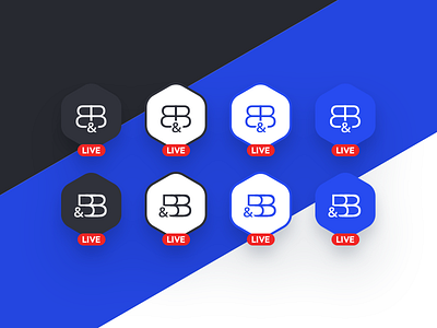 Monogram Explorations badge bots business chat facebook live message messenger monogram print ui ux