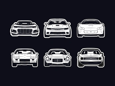 Camaros ai camaro car chevrolet chevy illustration illustrator vector