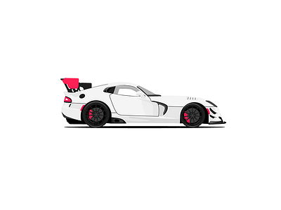 Dodge Viper ACR adobe ai car dodge illustration illustrator vector viper