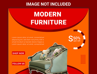 Modern Furniture social media post ad branding design graphic design illustration instagram marketing media post social