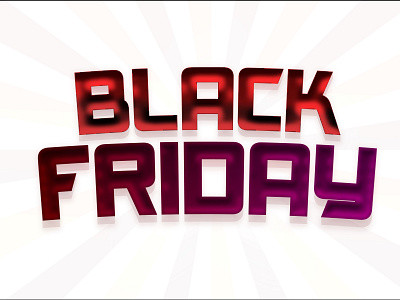 Black Friday 3D Text Effect 3d black effect friday high text