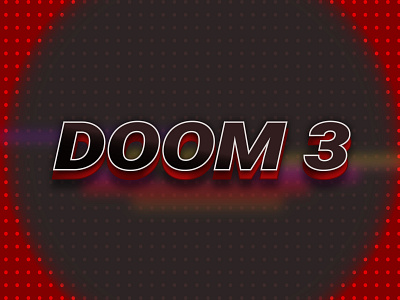 Doom 3 3D Text Effect 3d 3ddoom design graphic design hit illustration instagram social