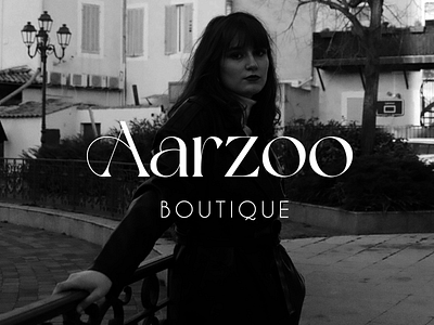 brand identity design for aarzoo boutique