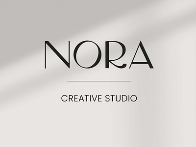 Nora creative studio modern logo and branding design