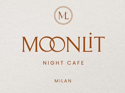 modern logo design for moonlit café | branding design