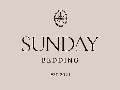 minimal logo and branding design for Sunday bedding | brand designer brand identity design branding branding design design designlogo elegant logo freelancer graphic design illustration illustrator logo logo artist logo design logo designer minimal logo modern logo professional logo ui