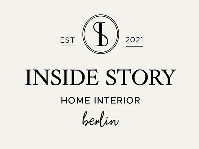 minimal and elegant logo and brand design for inside story