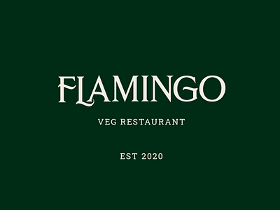 Minimal Logo Design for Flamingo restaurant