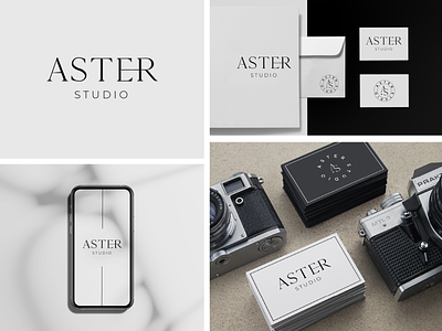 Minimal branding design for aster studio