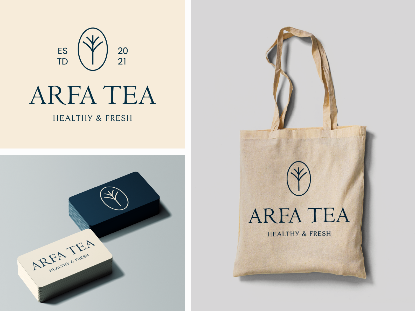 Minimal Branding Design For Arfa Tea Logo Design By Rixelstudio