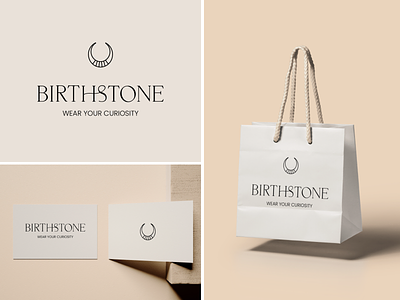 Modern branding and logo design for birthstone jewelry