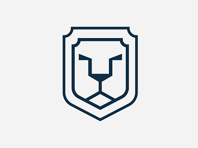 Lion face logo design | minimal logo design