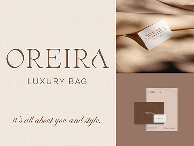 Minimal branding design for Oreira luxury bag | logo design