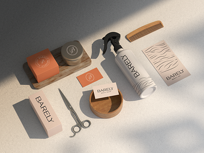 Modern brand identity design for Barely beauty salon |  branding