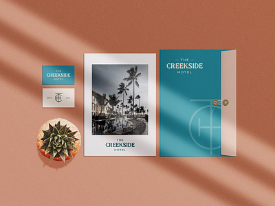 Stationery design for Creekside Hotel | Minimal business card