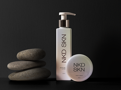 Packaging design for NKD SKN | Modern branding design