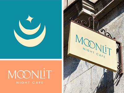 Moonlit Café - Modern brand identity design