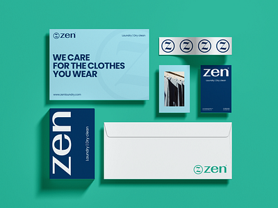 Modern branding design - Zen laundry