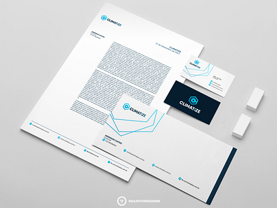 Identidade Visual - Climatize brand brand rio brand rj branding branding rio branding rj branding sp brandingrj brandrj brandsp identidade visual identidadevisual papelaria paulo vitor designer paulovitordesigner