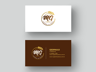Cartões de visitas - MG Distribuidora.