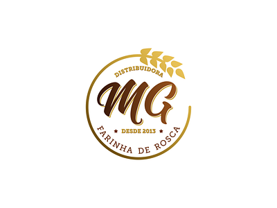 Logo MG Distribuidora comida culinaria designer gráfico distribuidora farinha farinha de rosca gastronomia gourmet logo logomarca logotipo paulo vitor designer paulovitordesigner receita tempero