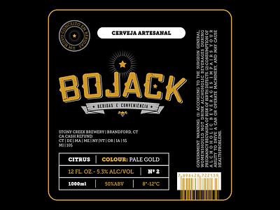 Rótulo da cerveja Bojack Bebidas e Conveniência - Campinas/SP