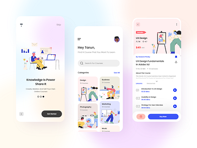 Thinkific App Design Concept adobe adobe xd app design course app courses education figma illustration inspiration thinkific ui ui design ui ux design ux ux design web design